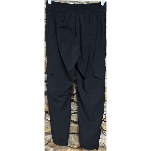 Women’s Black Athleta Chelsea Ankle Pull On Cargo Pants Size 2 Small Stain As Pi - Picture 5 of 8